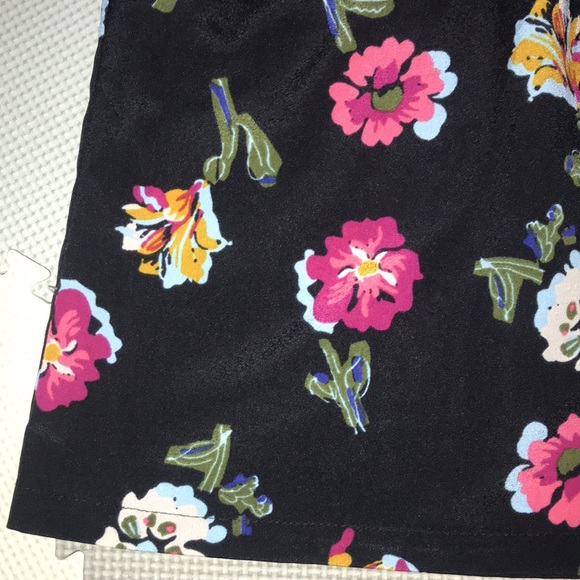 Tucker x Target Floral Babydoll Dress Black Button Mini Y2K 90s Style Red Blue - Picture 5 of 8